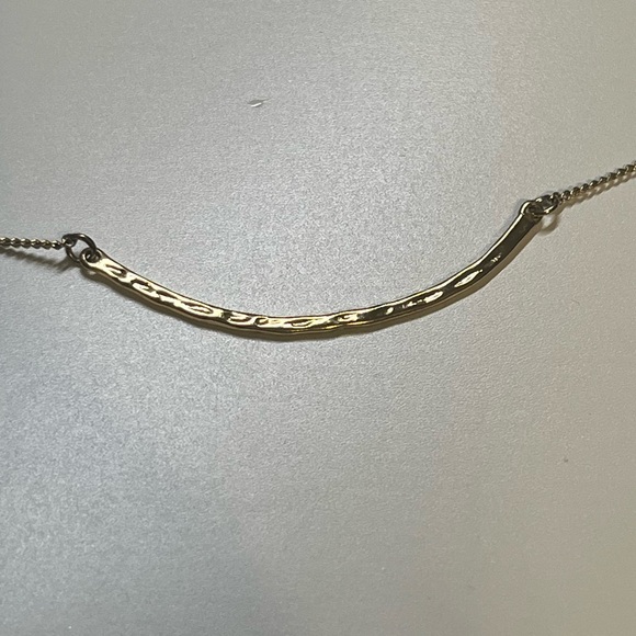 14k Gold Bar Necklace - Picture 2 of 4